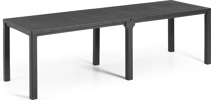 Tavolo Doppio da Giardino 295x90x74,5 cm in Resina Keter Kulie Double Antracite...