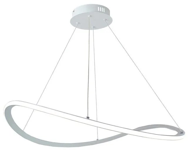 Lampadario LED moderno RAKY bianco Ø70cm, luce con 3 temperature di colore 4000 lumen