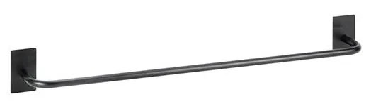 Porta asciugamani 64,5x7,2 cm acciaio inox/nero