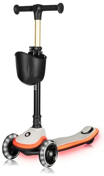 Lionelo - Monopattino per bambini MEY 3xAAA beige sabbia