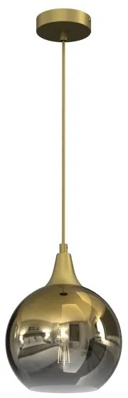 Vetro di ricambio per lampadario MONTE E27 diametro 20 cm oro/fumé