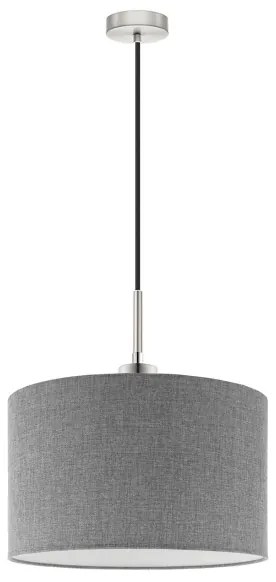 Eglo - Lampadario LED a cavo TUNJA 1xE27/60W/230V grigio