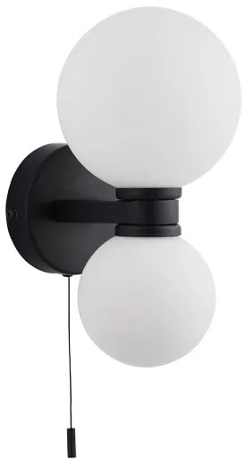 Endon 93523 - Applique da bagno PULSA 2xG9/3W/230V IP44 nero/bianco