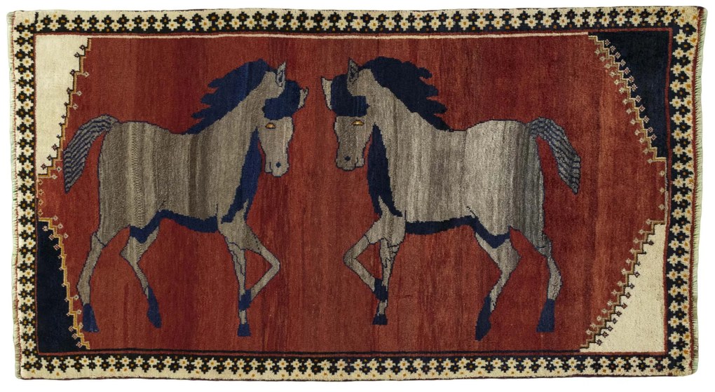 Gabbeh Tappeto persiano 100x190 Rosso (Iran) Annodato A Mano
