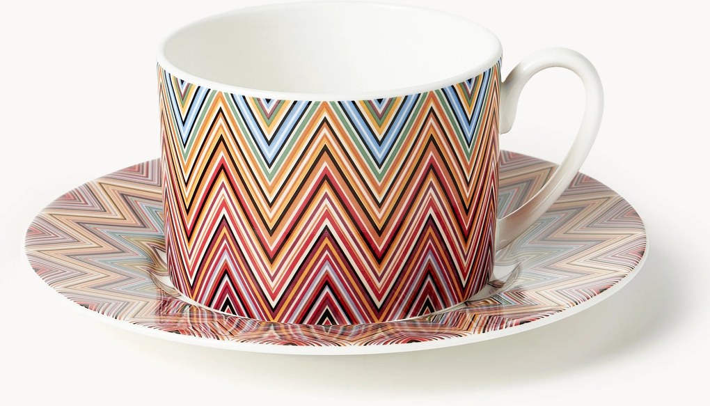 Set di 6 tazze da tè con piattini Jarris