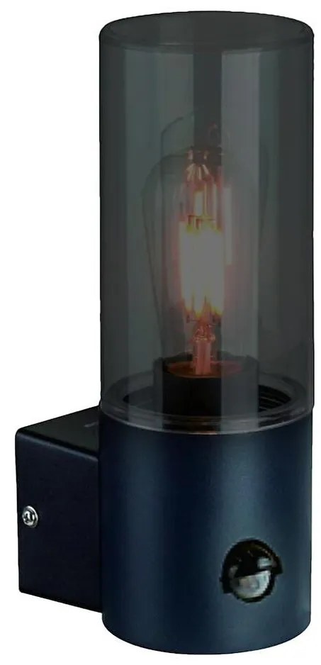 Lampada da parete esterna HARLEM con sensore 1xE27/60W/230V IP44 nero