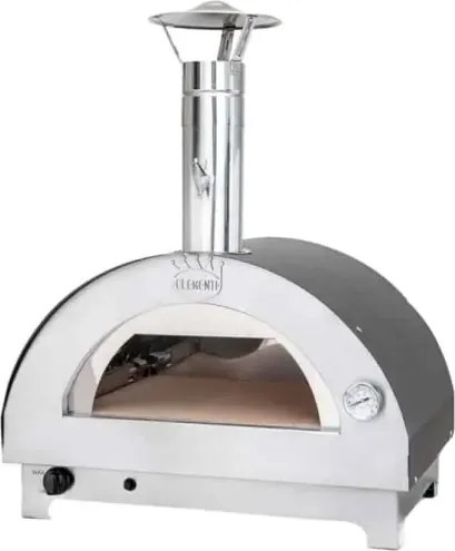 Forno Per Pizze Portatile A Gas 60x40 Cm In Acciaio Clementino Antracite Clementi
