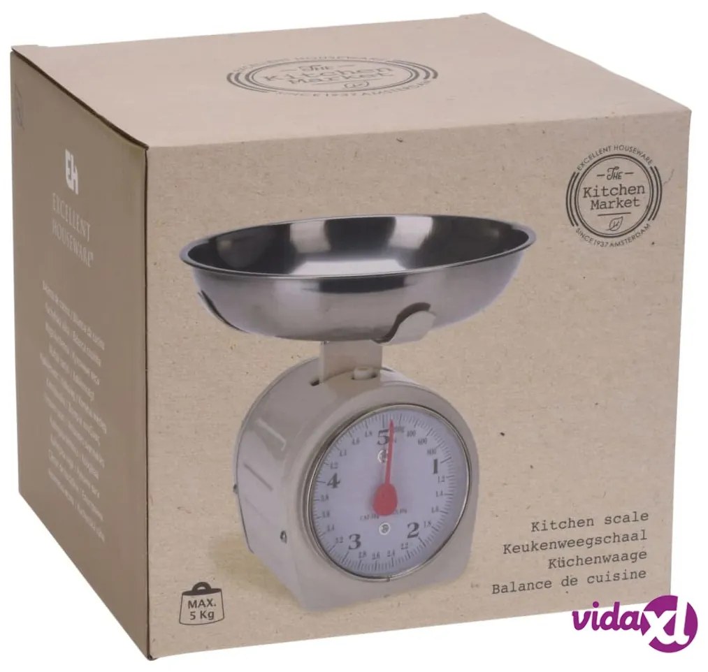 Excellent Houseware Bilancia da Cucina 5 kg in Metallo