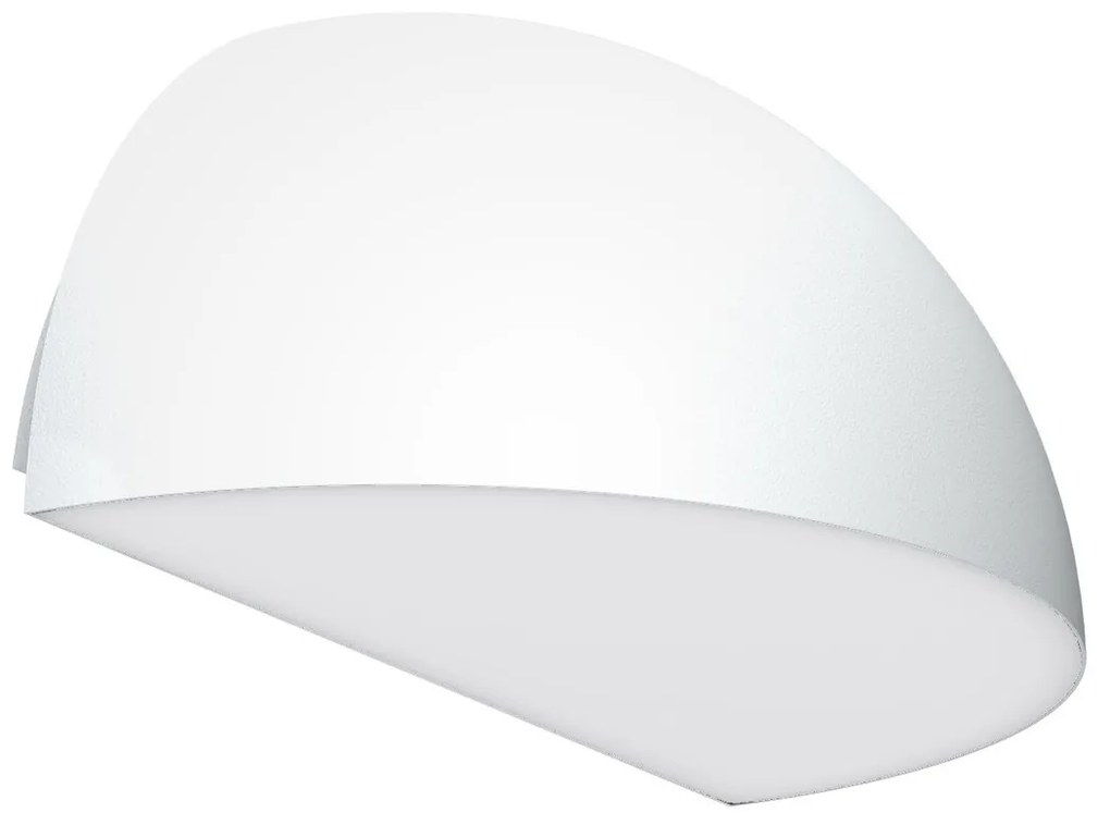 Applique Curva Monodirezionale con base E27 IP54 Bianca - Serie BRINA