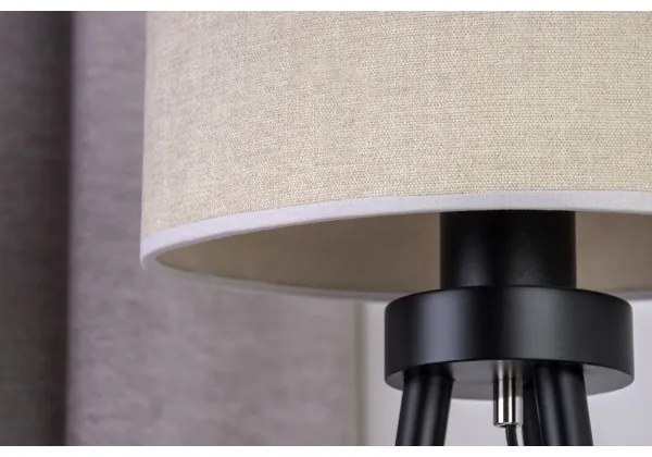 Duolla - Lampada da tavolo OVAL 1xE27/15W/230V diametro 30 cm grigio