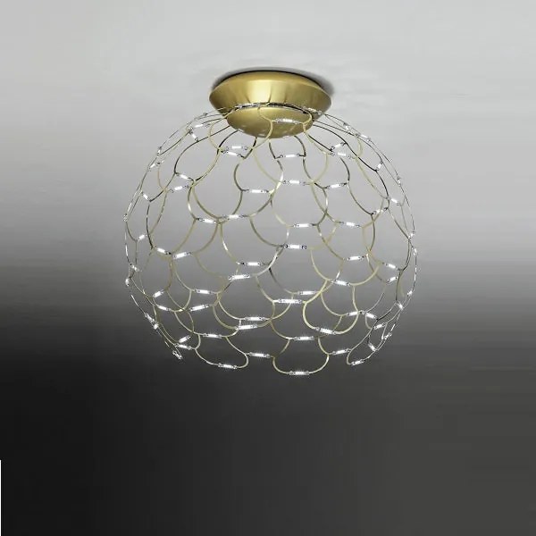 LAMOI 2700K Dimmerabile Lampada Soffitto Sforzin Media Gold