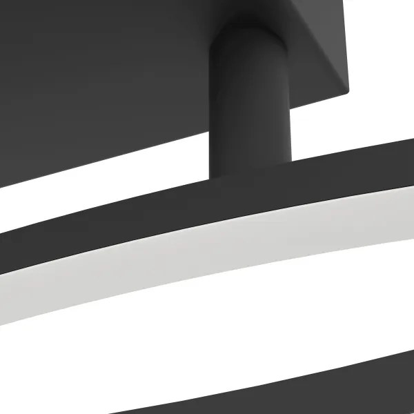 Eglo 901206 - Plafoniera LED GRISOLIA LED/12W/230V 4000K nero