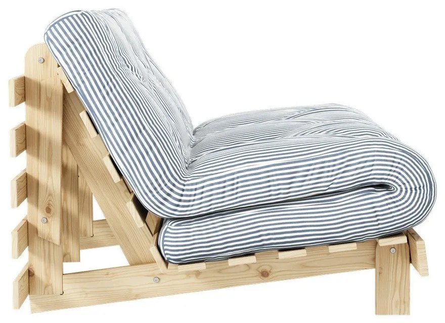 Divano letto bianco/azzurro 140 cm Roots - Karup Design