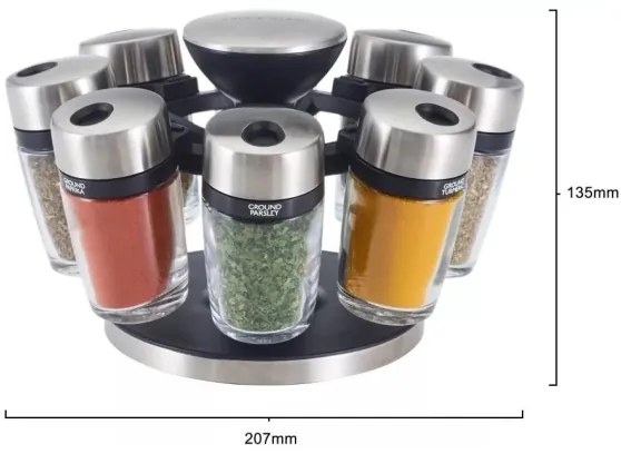 Cole&Mason - Portaspezie rotante MASTER 9 pz.