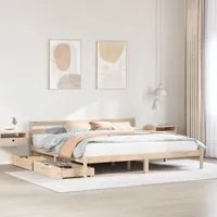 Letto senza Materasso 180x200 cm in Legno Massello di Pino 3301546