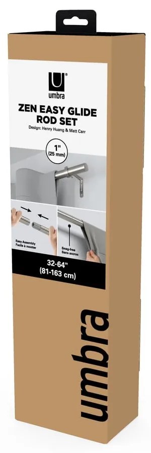 Bastone per tende allungabile in acciaio 81 - 163 cm Zen - Umbra