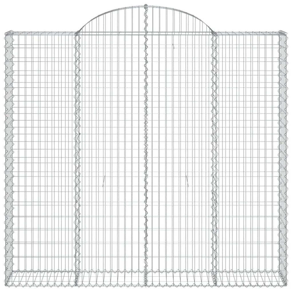 Cesti Gabbioni ad Arco 15 pz 200x50x180/200 cm Ferro Zincato