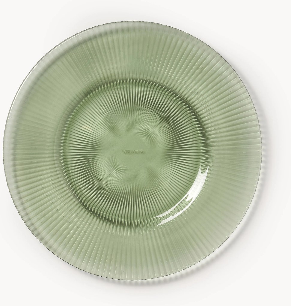 Piatti da colazione millerighe Effie, set da 4