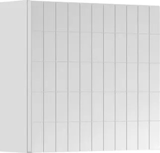 Pensile bagno Pixel Grid laccato opaco bianco, 1 anta apertura da sinistra P 17 x L 40 x H 40 cm