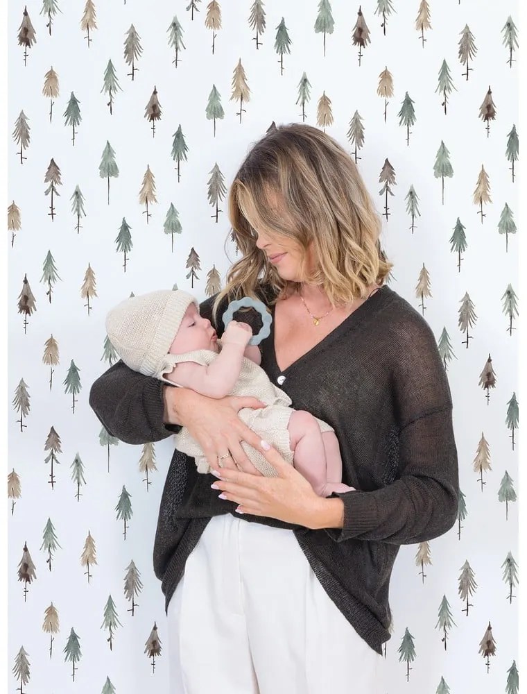 Carta da parati per bambini 10 m x 50 cm Pine Woods - Lilipinso