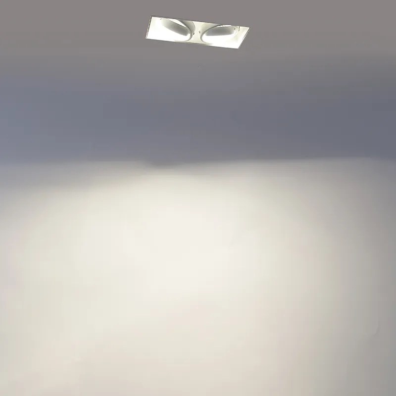 Faretto da incasso smart bianco senza bordi incl. 2 WiFi GU10 - Oneon 2