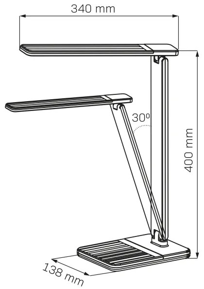 Lampada da tavolo LED dimmerabile con funzione Touch PRESTIGE LED/12W/230V 2700/6500K nero