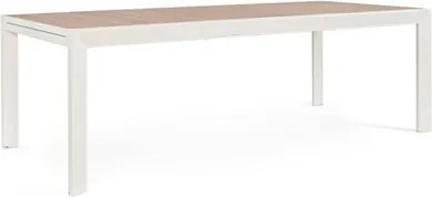 Tavolo Allungabile Da Esterno In Alluminio 100x220-340 Cm Belmar Vapor YK15 Bizzotto