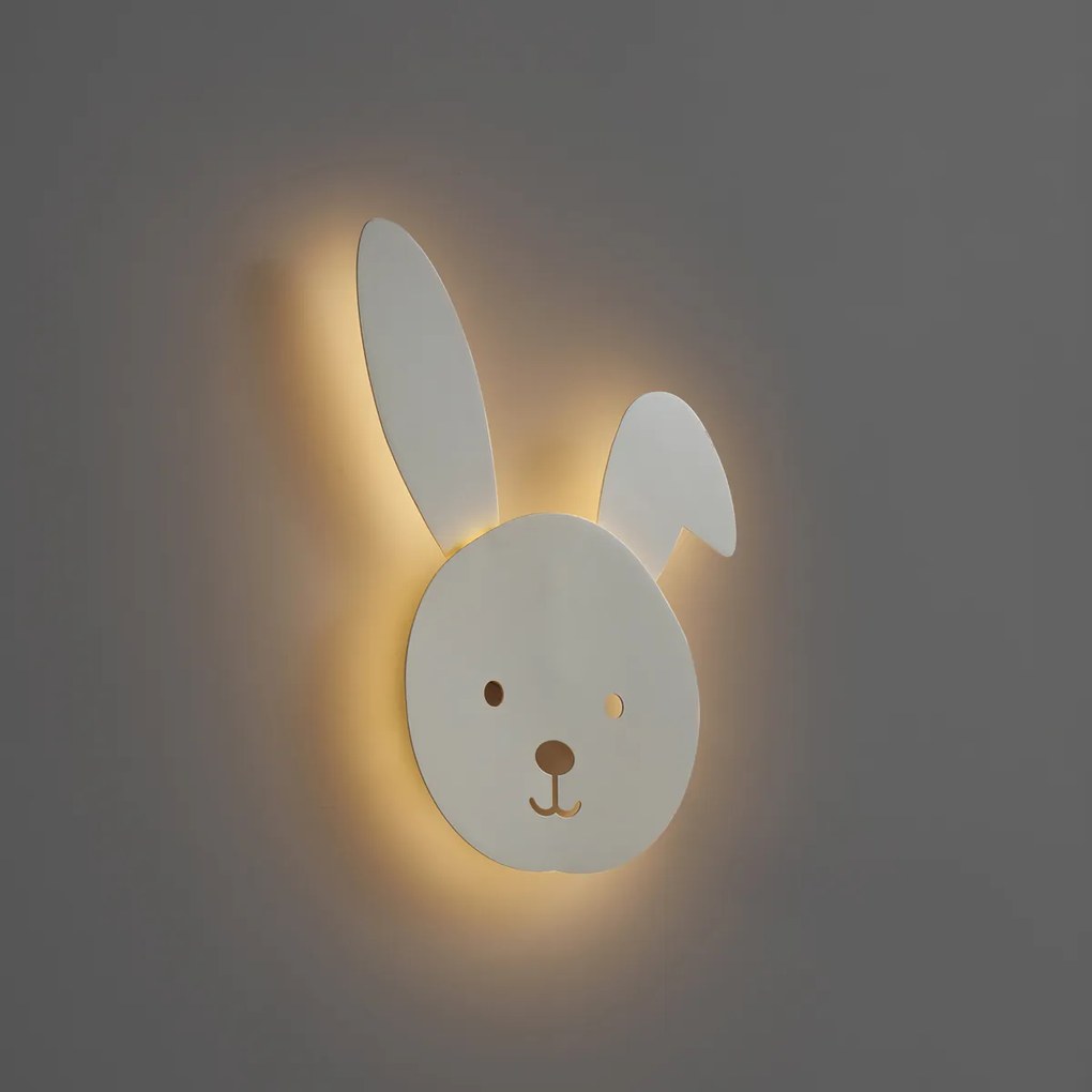Lampada da parete per bambini Beige con LED dimmerabile a 3 fasi - Benny the Bunny