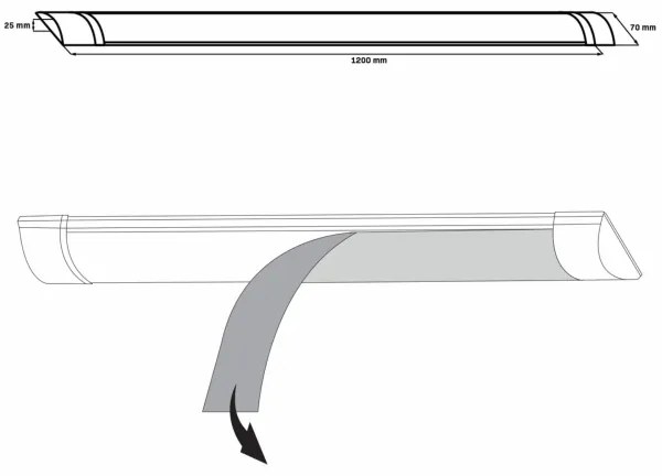 Lampada LED sottopensile LED/36W/230V 4000K 120 cm bianco