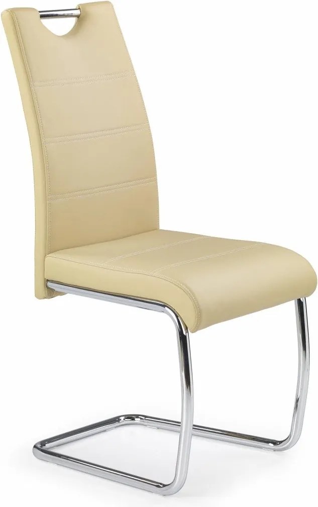 Sedia K211 in ecopelle beige