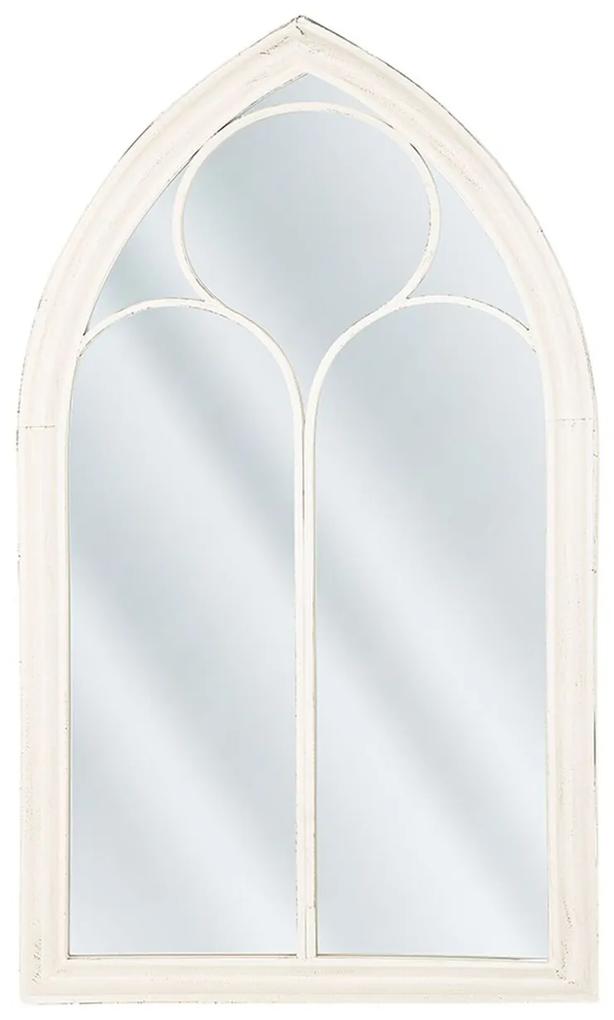 Specchio da parete metallo bianco 62 x 113 cm TRELLY Beliani