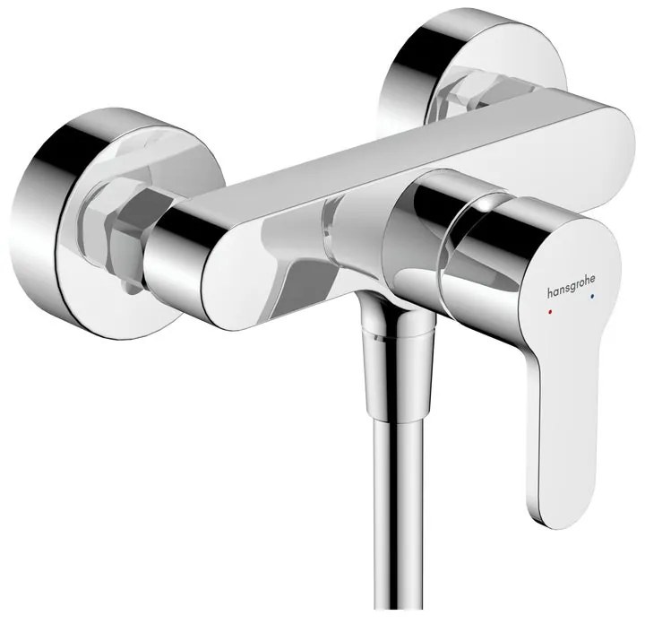 Rubinetto esterno doccia Stamis S aerato monocomando Hansgrohe, cromo lucido