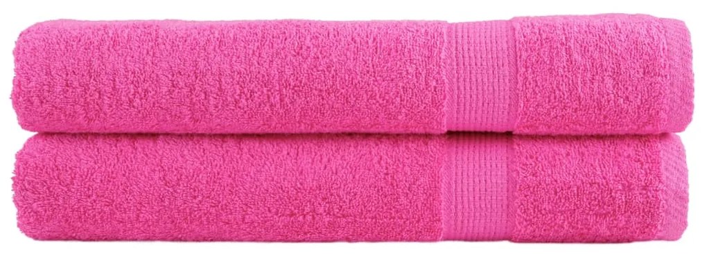 Asciugamani Per Sauna Solund 2 Pz Rosa 80x200 Cm 600 G/m² /