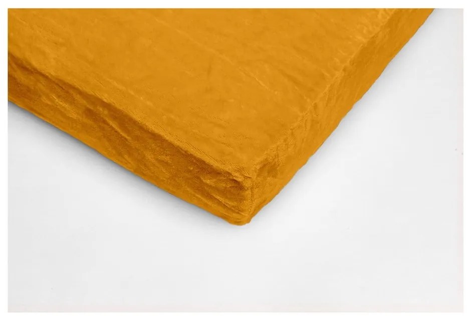 Lenzuolo in micropush giallo miele , 180 x 200 cm - My House