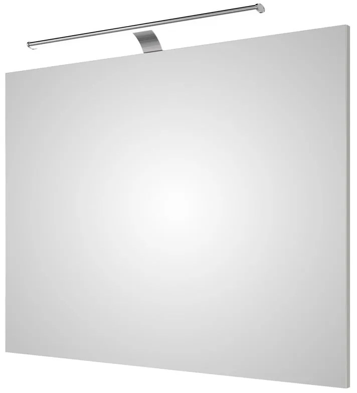 Specchio con illuminazione integrata completo di faretto bagno Solitaire H 70 cm bianco