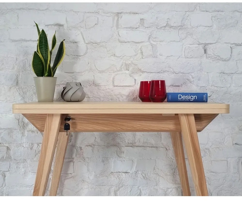 Tavolo da pranzo con piano effetto frassino allungabile 65x90 cm Envelope – Ragaba