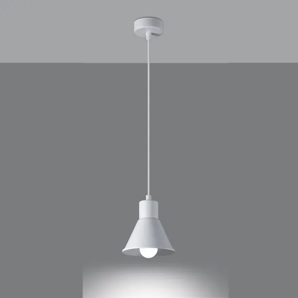 Sollux SL.0983 - Lampadario su filo TALEJA 1xE27/60W/230V bianco