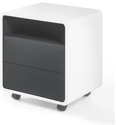 Cassettiera da ufficio TEO bianco/antracite