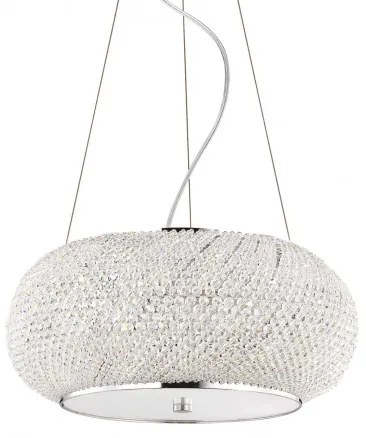 Ideal Lux -  Pasha' SP6  - Lampada a sospensione con perle di cristallo