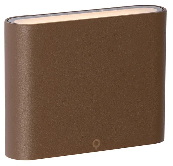 Lampada da parete per esterni moderna marrone ruggine 11,5 cm incl. LED IP65 - Batt