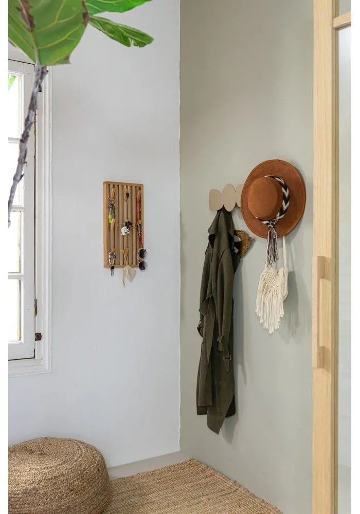 Attaccapanni da parete beige in metallo 58 cm Tumulo – Spinder Design