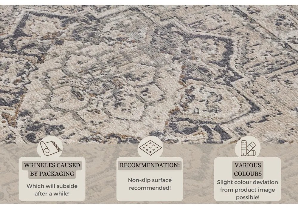 Tappeto greige 240x340 cm Terrain Designer Sand – Hanse Home