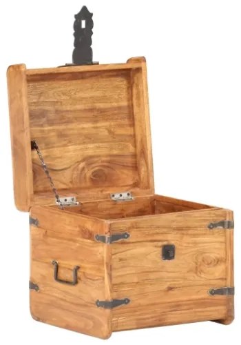 Baule 40x40x40 cm in Legno Massello di Acacia