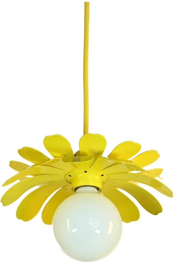 Bohemia-Design - Lampada a sospensione con cavo 1xE27/60W/230V gialla