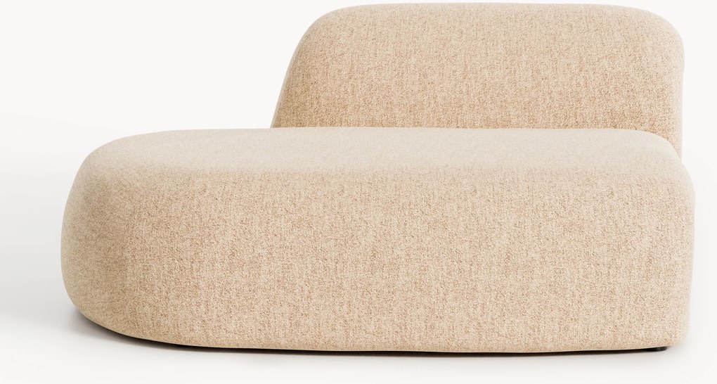 Chaise lounge in bouclé Wolke