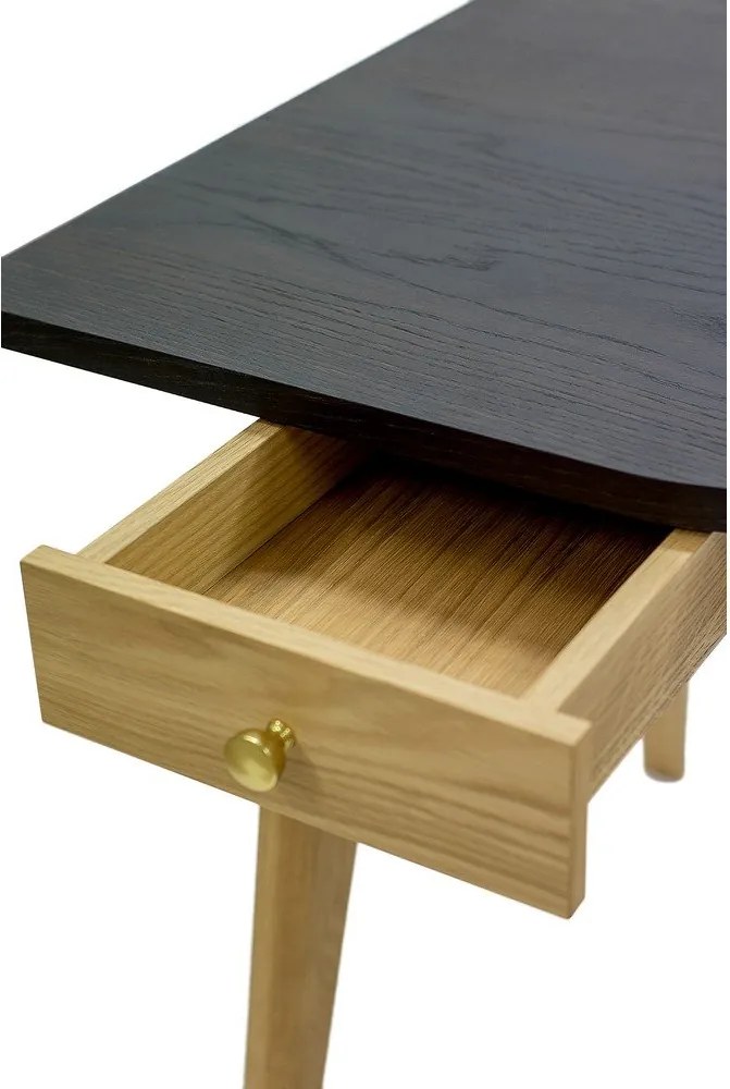 Scrivania con effetto rovere 70x140 cm Nice – Woodman