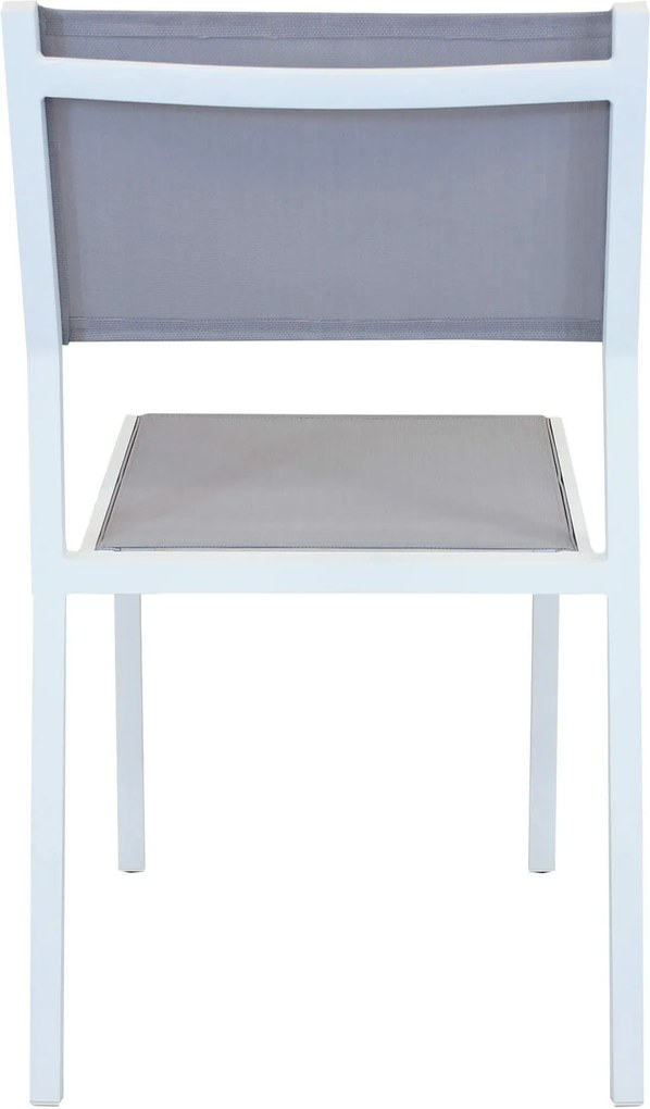 DEXTER - set tavolo in alluminio cm 160/240 x 90 x 75 h con 4 sedie Aulus