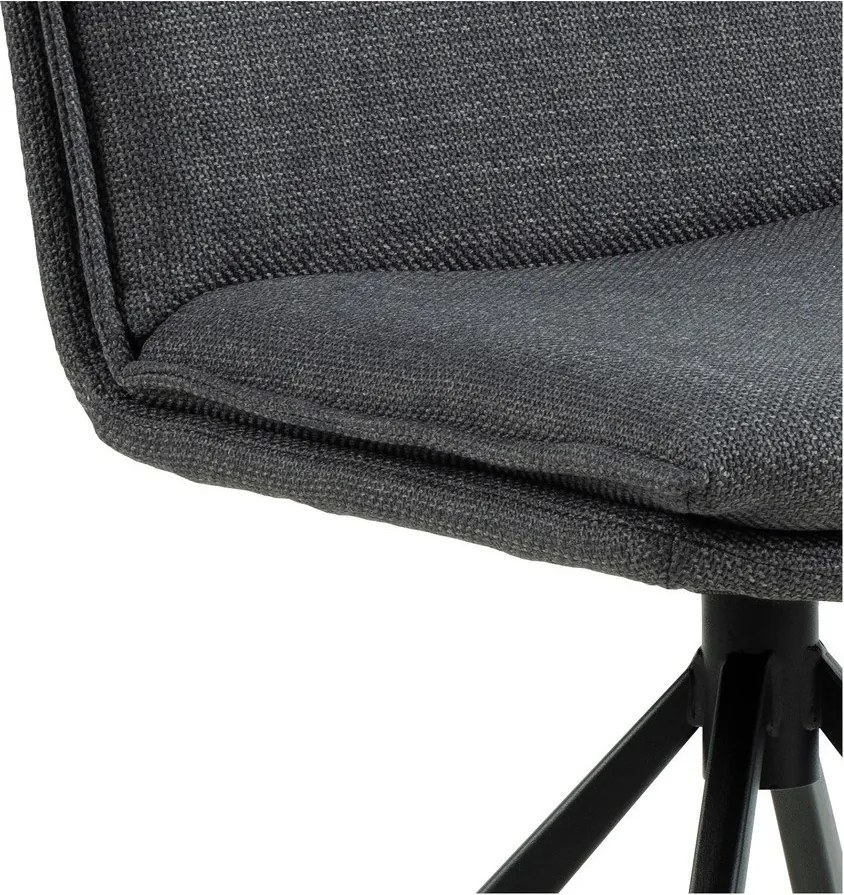 Sedia da pranzo grigio scuro Flynn - Actona