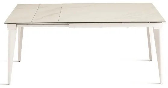 Tavolo allungabile 200 cm ULISSE con top grčs porcellanato effetto Marmo Bianco