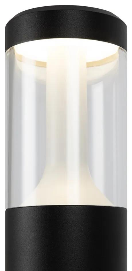 Lampada Da Terra Moderna Per Esterno Alluminio Nero Luce 8W Ip54